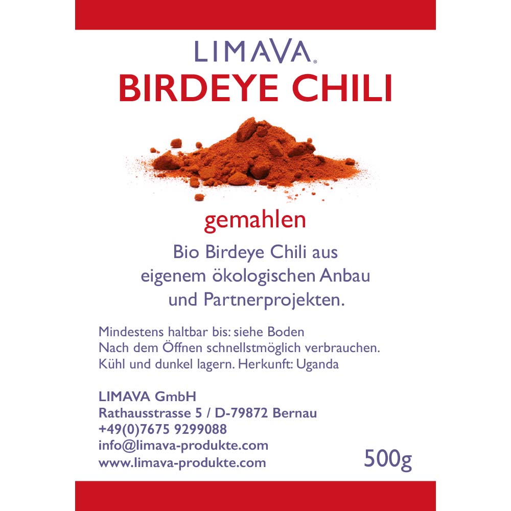 Bio Cayenne Chilli Kapseln, Pulver und weitere Produkte LIMAVA